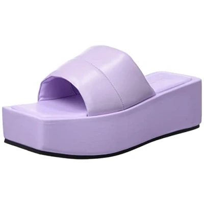 Imagen de L37 HANDMADE SHOES Knock Three Times, Sandalia Mujer, Lilac, 37 EU