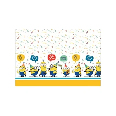 Imagen de Procos Tovaglia plastica Minions Rise of GRU (180x120cm) Folat Mantel 180x120 cm, estampado, Multicolor (92137P)
