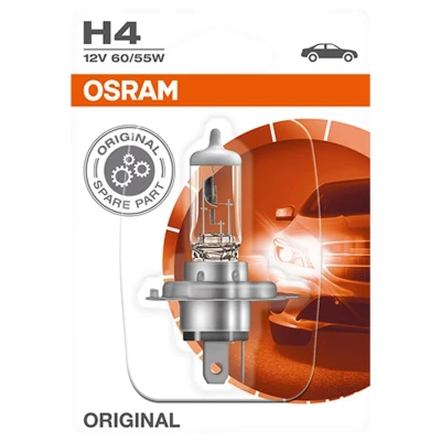 Imagen de OSRAM 64193 01B Lámpara, faro de carretera H4 12V 60/55W 3200K Halógena VOLKSWAGEN: Multivan 5 (7HM, Beetle Hatchback, Caddy 3, SEAT: Ibiza 3