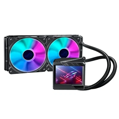 Imagen de ROG Ryujin II 240 ARGB Cooler CPU todo en uno con pantalla LCD de 3,5&quot;, compatible Intel LGA 1700/1150/1151/1155/1156/1200/2066 y AMD AM4/TR4 dos ventiladores Noctua Inustrial PPC