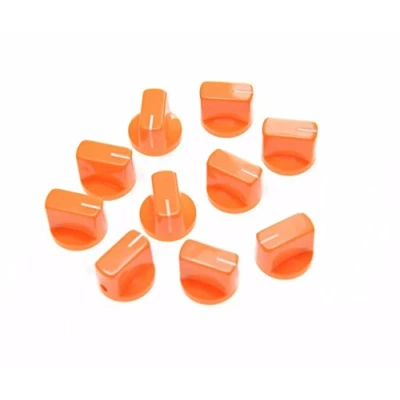 Imagen de Dopro Juego de 10 pomos pedal para guitarra, efecto AMP, naranja