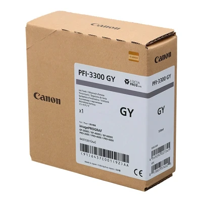 Imagen de ImagePROGRAF GP 6600S Canon PFI 3300GY cartucho de tinta gris XL