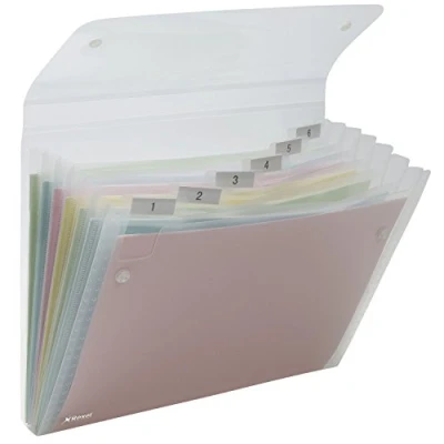 Imagen de REXEL 2102033 Carpeta Fuelle ICE 6 Compartimentos DIN A4 Color Transparente, 120 Hojas