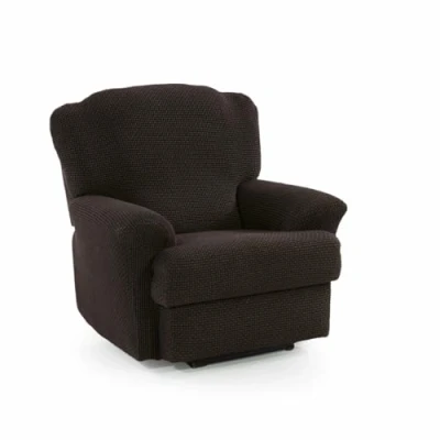 Imagen de SOFASKINS® Funda para Sillon Relax reclinable, súper elástica, Sofa con diseño Exclusivo, Transpirable y Duradera, sofá fácil de Colocar. Medida 70 90Cm. Color Marrón