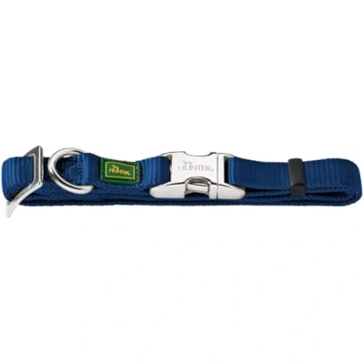 Imagen de Hunter Collar Vario Basic con cierre de aluminio M cuello 40 55 cm azul oscuro