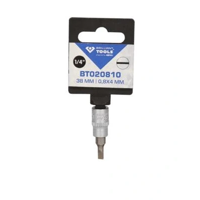 Imagen de BRILLIANT TOOLS BT020810 Llave de vaso con punta estrella 1/4&quot;, 0,8 x 4 mm [Powered by KS TOOLS]
