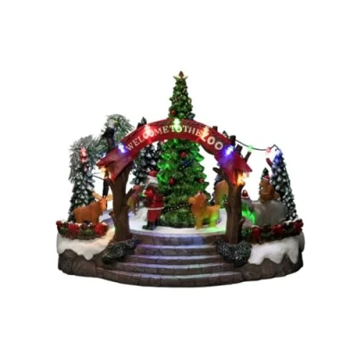 Imagen de Konstsmide Christmas Decoración de mesa Zoo Navidad LED colores música