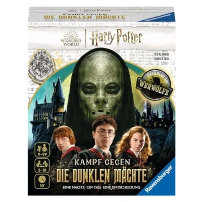 Imagen de Ravensburger Familienspiel 27353 Harry Potter Kampf gegen Die dunklen Mächte Basierend auf Werwölfe Gesellschaftsspiel AB 9 Jahren für 3 10 Spieler: Eine Nacht. Ein Tag. Entscheidung