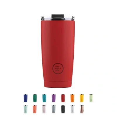 Imagen de Termo Café Bebidas Calientes 5 Horas y Frías 10 550 ml Vaso Térmico de Acero Inoxidable Libre BPA Tapa Hermética Diseño Antimanchas Vivid Red Cool Bottles