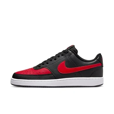 Imagen de NIKE Court Vision Low, Sneaker Hombre, Black/University Red White, 44 EU