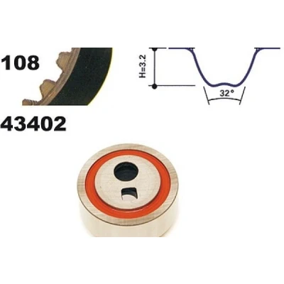 Imagen de MAPCO 23402 Kit de correa distribución 108 PEUGEOT: 206 Hatchback, 307 Partner I Combispace, CITROËN: Saxo Xsara Hatchback