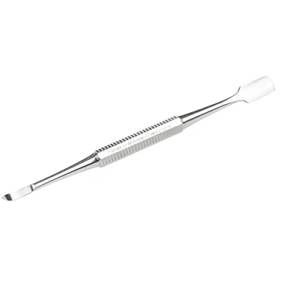 Imagen de REMOS Empujador de cutículas acero inoxidable doble punta, 10 cm