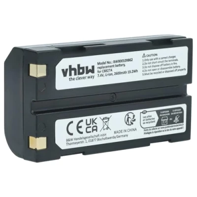 Imagen de vhbw Li Ion batería 2600mAh (7.4V) para Trimble R8 por D Li1, C8872A.