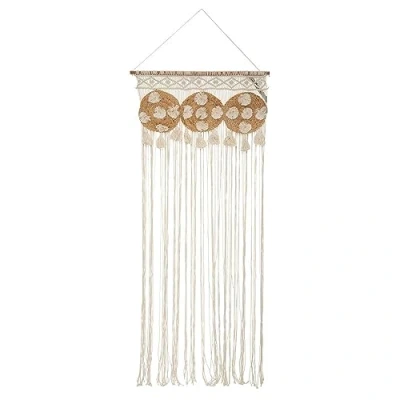 Imagen de ATMOSPHERA CREATEUR D&#039;INTERIEUR Cortina de Hilo Yute macramé 90 x 200
