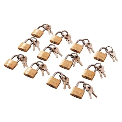 Imagen de Am tech T0790 Candados de latón, 20 mm, 12 unidades
