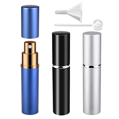 Imagen de Atomizador Perfume Recargable, 10ml Mini dispensadores portátiles de la Botella Pulverizador para &amp; Aftershave Viaje Bolso con Embudo y Pipeta