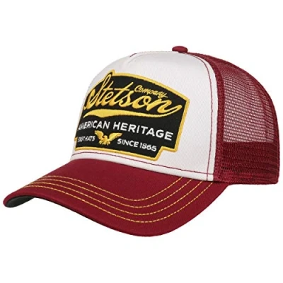 Imagen de Stetson Gorra American Heritage Trucker Hombre de Malla béisbol Snapback Cap Snapback, con Visera Verano/Invierno Talla única Azul Oscuro