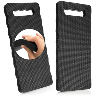 Imagen de com four® 2X Rodilleras para el jardín Rodillera jardinería Manualidades y Ocio Estera de protección Las Rodillas Resistente al Agua, Aislante (Negro 2 Piezas)