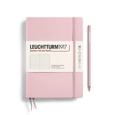 Imagen de LEUCHTTURM1917 361576 Libreta de notas Medium (A5) tapas duras, 251 páginas numeradas, powder, puntos