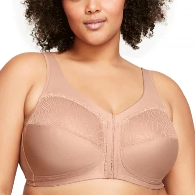 Imagen de Glamorise MagicLift #1210 Brasier de Forma Natural sin Varillas Sujetador Cobertura Completa, Capuchino, 48E para Mujer