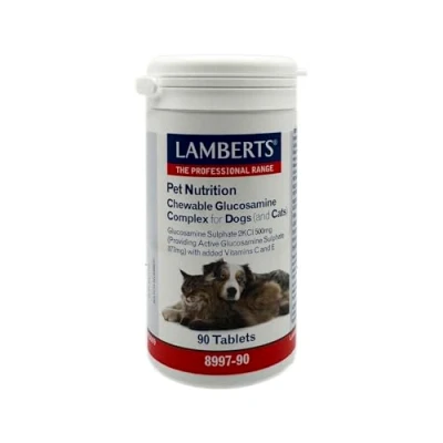 Imagen de Lamberts 8997 90 Pet Nutrition Complejo Glucosamina Masticable Perros y Gatos