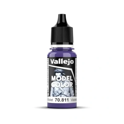 Imagen de Vallejo Model Color Pintura Acrílica Azul (Blue Violet) Acabado Mate, 18 ml. Autonivelante y Sistema BSL para Modelismo Figuras
