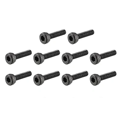 Imagen de SOURCING MAP M 2 x 7 mm acero de aleación perno hexagonal tornillos cabeza hueca 50 piezas