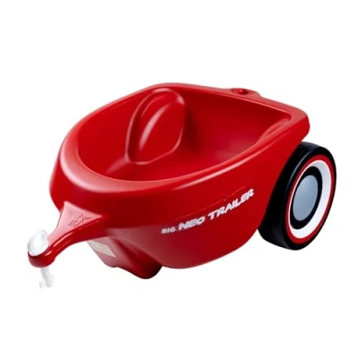 Imagen de Big Spielwarenfabrik obby Neo Trailer Rojo Car Anhänger für drinnen und draußen para el Coche Bobby, Volumen de Carga: 3 litros, niños a Partir 1 año, Color, Talla única (800056266)
