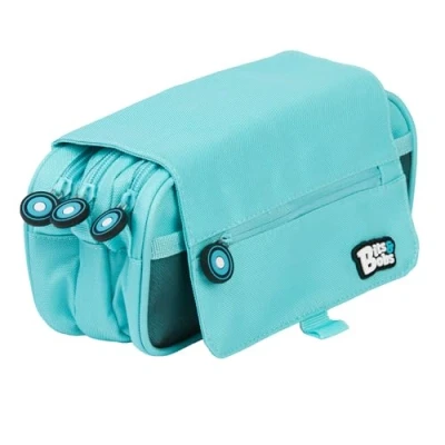 Imagen de Grafoplás Estuche Escolar Tres Compartimentos con Solapa Azul Claro Bits&amp;Bobs Colores Vivos 23x10x10cm Incluye Horario y Zona Identificación