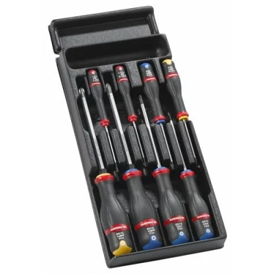 Imagen de FACOM Juego de 8 Destornilladores PROTWIST, Compatible con Sistema Alargadera Modular FACOM, Adaptado a Carros Móviles CHRONO, JET, CHRONO XL, CHRONO+, JET XL y JET+, MOD.AT1