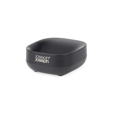 Imagen de Joseph Slim, Jabonera Compacta Inclinada, Base Antideslizante, con Ventilado y Desmontable, Negro Mate