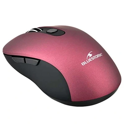 Imagen de Ratón Inalámbrico Bluestork 2.4 Ghz 6 Botones Ciruela Metálica