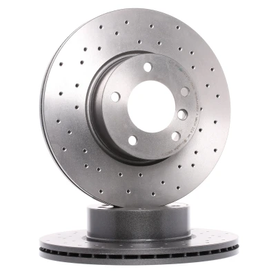 Imagen de BREMBO XTRA LINE 09.B337.2X Disco de freno 312 24 5 perforado/ventil. int. revestido altamente carbonizado con tornillos BMW: 3 Berlina, 4 Gran Coupe