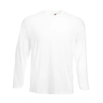 Imagen de Fruit of the Loom LS Large White Camiseta, Blanco, 42/44