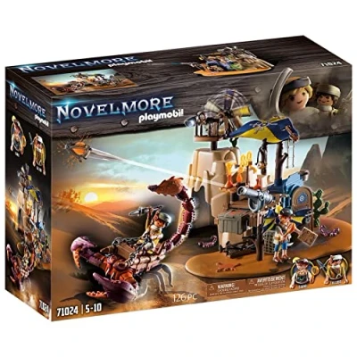 Imagen de PLAYMOBIL Novelmore 71024 Sal&#039;ahari Sands Base Secreta del Escorpión, con Balas de Espuma, Juguete para niños a Partir 5 años