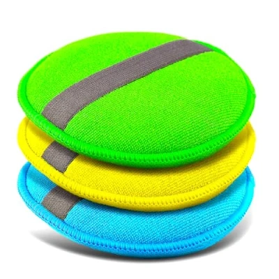 Imagen de Glart 43PP set de 3 esponjas pulido para coche en microfibra, 130x25mm aplicador cera ideal lacas, limpiadores pintura, autopulido y sellado lacas.