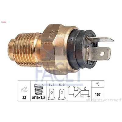 Imagen de FACET 7.3526 Sensor de Temperatura del Refrigerante Made in Italy OE Equivalent FIAT: Ducato II Bus, Furgón