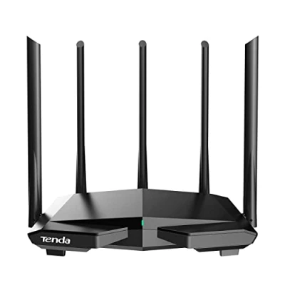 Imagen de Tenda Router WiFi 6 AX1500 Doble Banda 5GHz/2.4GHz, Puertos 3*LAN/WAN 10/100 Mbps, 5 Antenas 6dBi, OFDMA+MU MIMO WPA3 IPv6, Modo Ap, Control App RX1 Pro