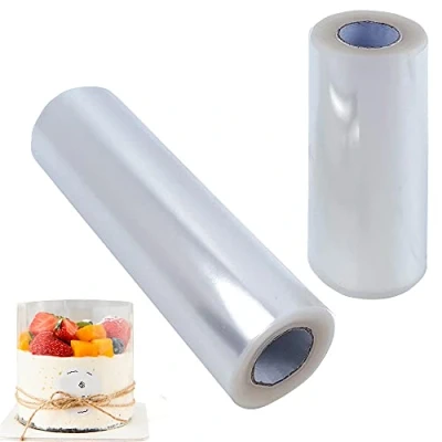 Imagen de DOULEIN Transparente Rollo de Pasteleria ，2 Rollos Acetato Pastel para Decoración Repostería Chocolate Mousse(15cm*10m,10cm*10m)