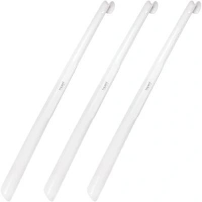 Imagen de biped Juego de 3 calzadores calzador plástico extralargo 65 cm con gancho z1557(blanco)