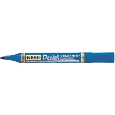 Imagen de Pentel Marcador permanente apto para casi todas las superficies. Color azul. Pack de 12