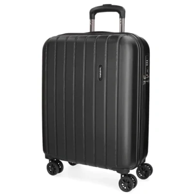 Imagen de MOVOM, Maleta de cabina, Rígida ABS, Cierre TSA, 38 L, 2,9 Kg, 4 Ruedas Dobles Equipaje Mano, Negro, 55 cm