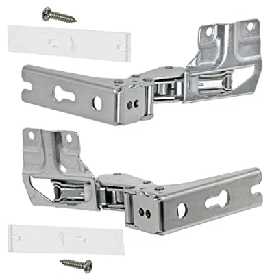 Imagen de SPARES2GO Par de bisagras puerta integradas para frigorífico y congelador Siemens (superior izquierda, inferior derecha + superior derecha, 3704 5.0, 3306 3307 5.0)