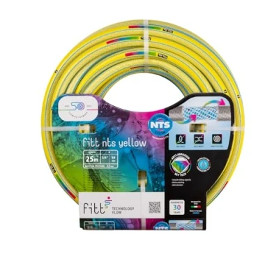 Imagen de FITT NTS YELLOW 3/4&quot; (19mm) 25m Manguera para Riego de Jardín, Robusta Uso Intensivo