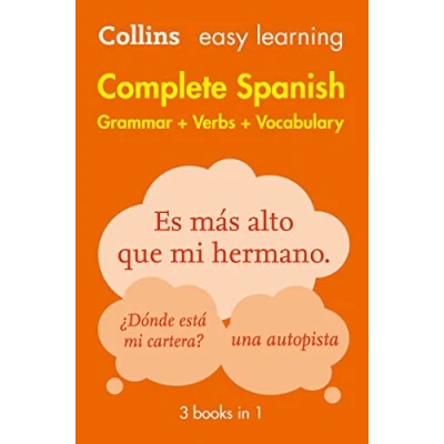 Imagen de Easy learning Spanish Complete Grammar, Verbs and Vocabulary (3 books in 1): Trusted support for (Collins Learning)