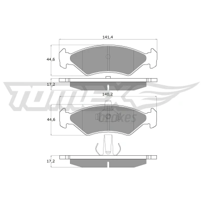 Imagen de Juego de pastillas TOMEX Brakes TX 12 54