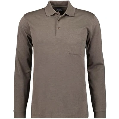 Imagen de Ragman polo Básico Cuello de Manga Larga para hombre Macchiato 870 52