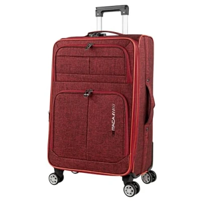 Imagen de ITACA Maleta Mediana con 4 Ruedas Giratorias para Viajes Largos Tipo Trolley Ideal como Maletas de Viaje Grandes 23 Kilos y Resistentes, Granate