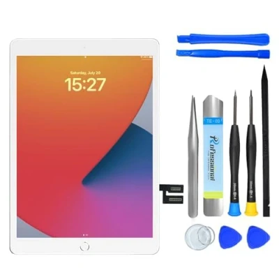 Imagen de NB+ pantalla de repuesto para iPad 7ª 8ª pestaña 10.2 pulgadas (A2197 A2198 A2200 A2270 A2428 A2429 A2430) Generación digitalizador táctil 2019/2020 adhesivo preinstalado (no