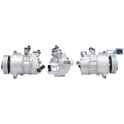 Imagen de LUCAS ACP01099 Compresor de Aire Acondicionado PAG 46 YF R 1234yf con juntas VOLKSWAGEN: Golf 7, Polo V Hatchback, California T6 Bus, SEAT: Ibiza 4